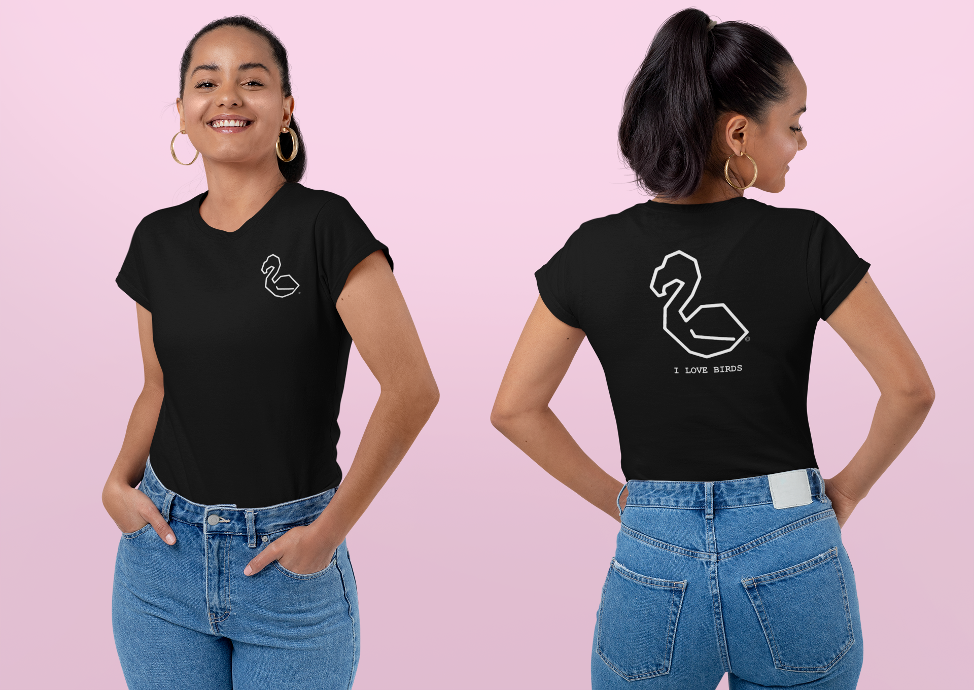 Unisex - Flamingo - I Love Birds